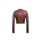 Global Spider Y2k Web Crop Top - RED
