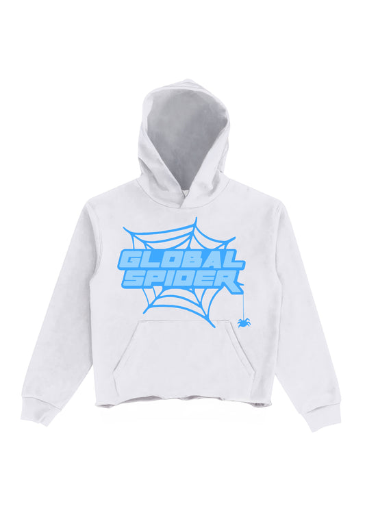 GLOBAL SPIDER PUFF PRINT HOODIE - BLACK